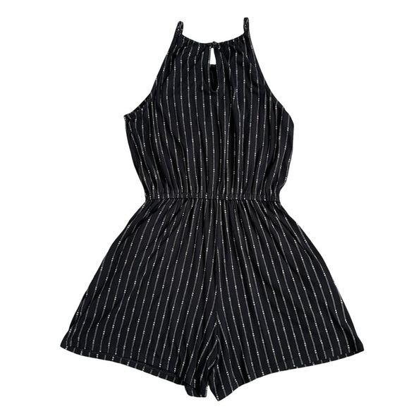 Old Navy High Neck Sleeveless Black Printer Jumpsuit Women’s Size XSP Keyhole - Picture 6 of 8